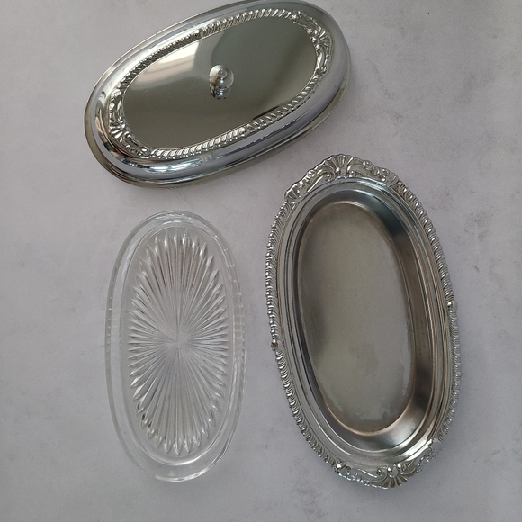 Vintage Chrome Plated Butter Dish - A Danny Wilson Original - Picture 4 of 11